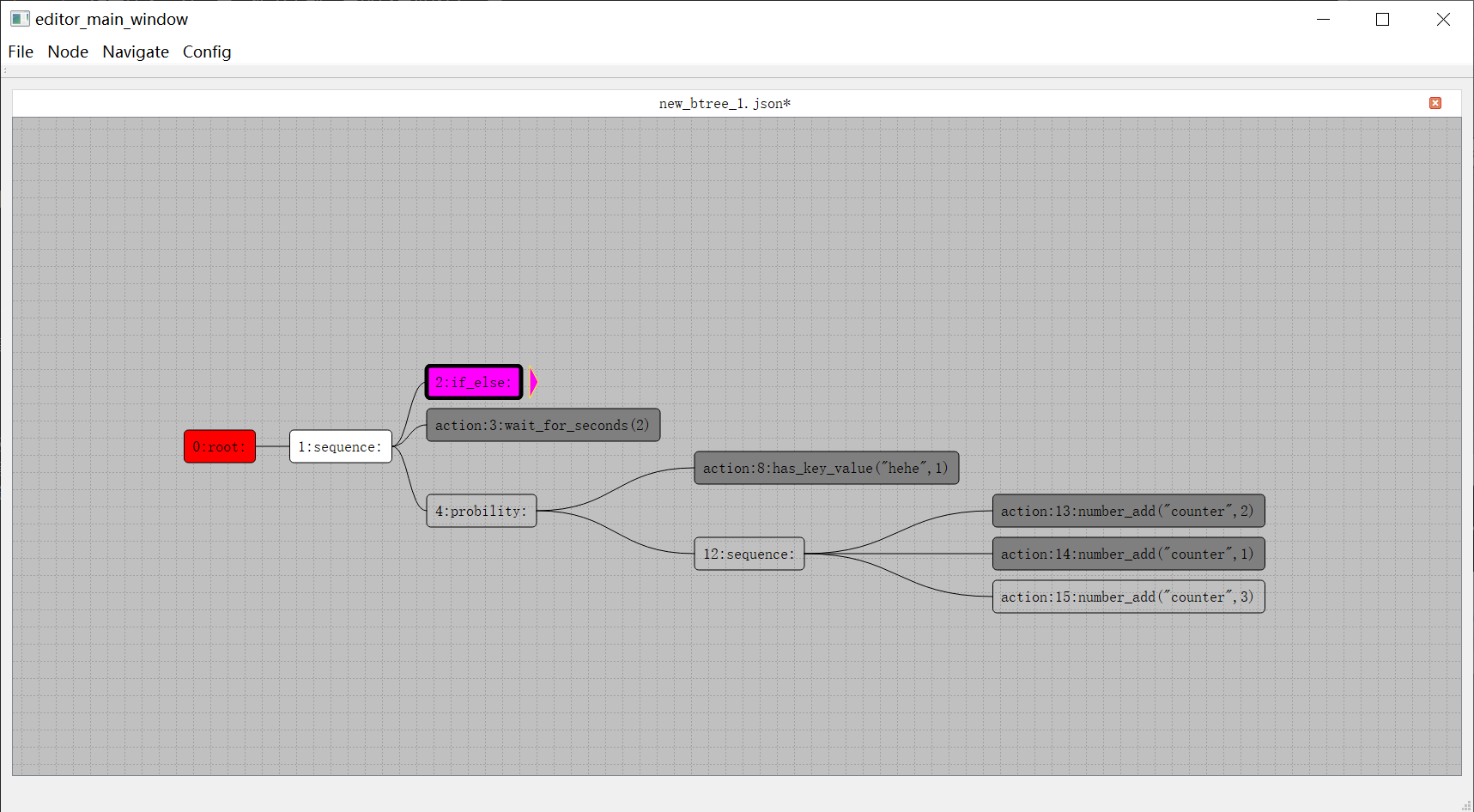 mosaic_game行为树编辑器折叠节点