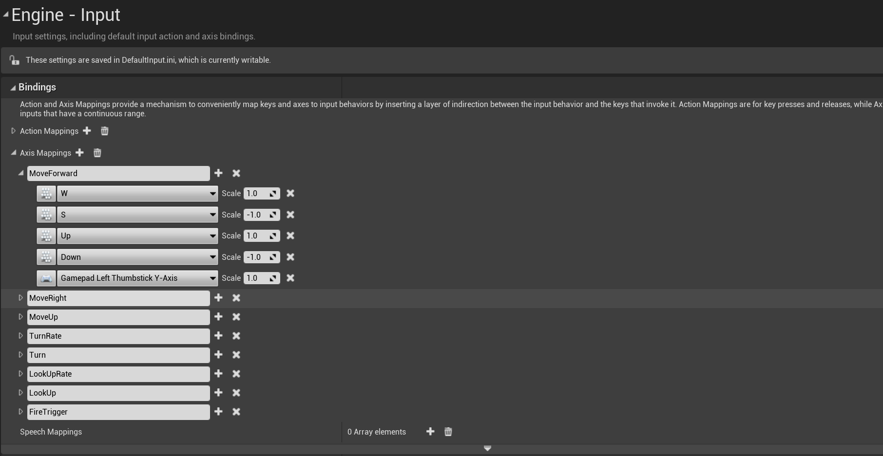 ue的移动输入映射