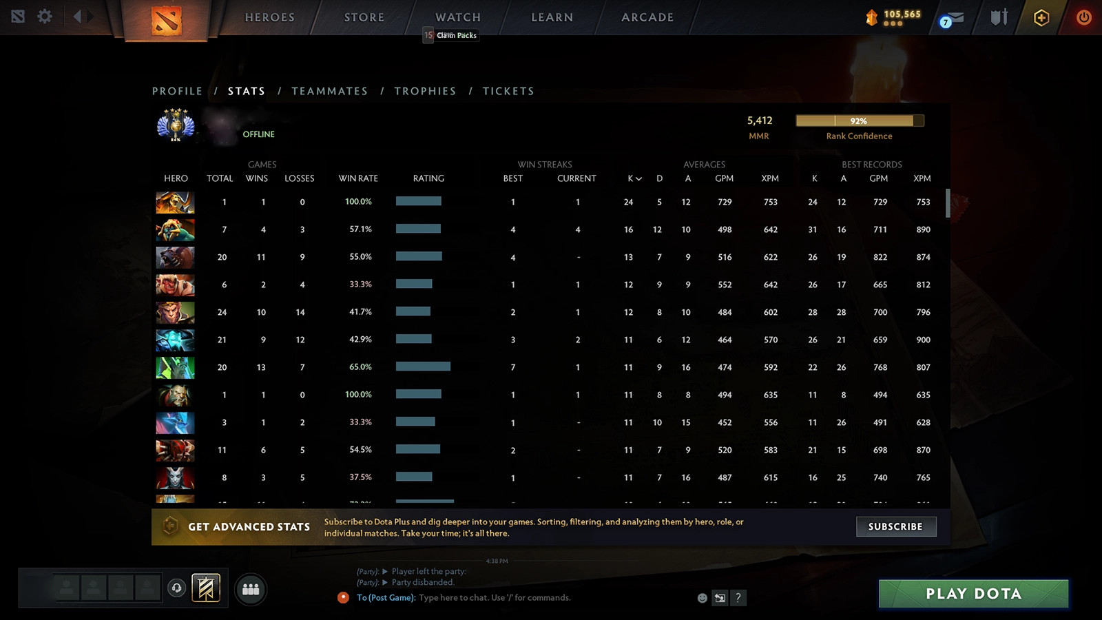 dota2的天梯分致信度