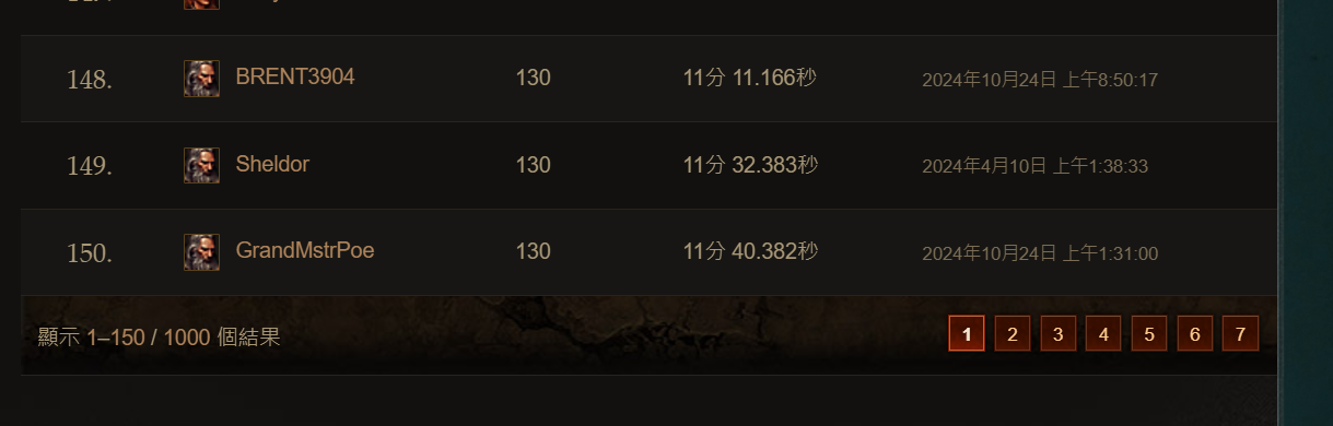 暗黑3排行榜人数大小